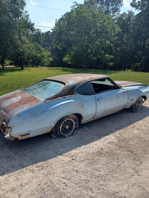 1970 oldsmobile cutlass supreme coupe blue rwd automatic 442