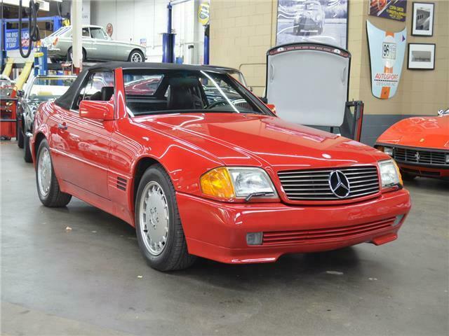 1991 mercedes-benz 300 series 300sl only 49k miles,red/blk rare 5 speed manual!!