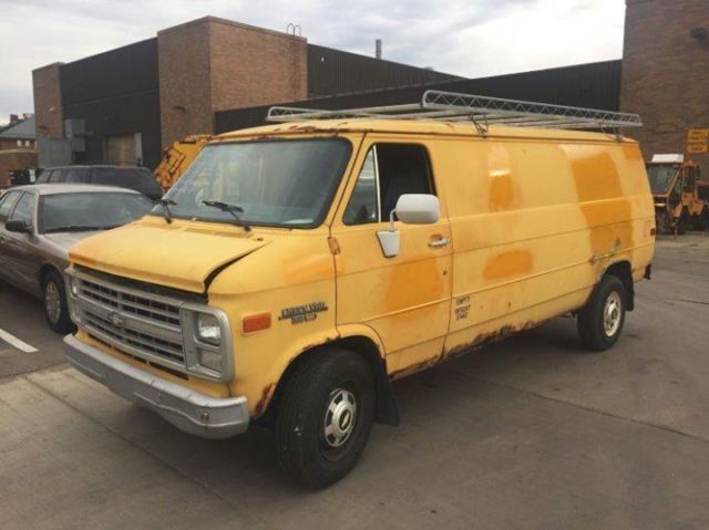 1990 chevrolet g30 cargo van, 1-ton 75,851 miles, appleton wi