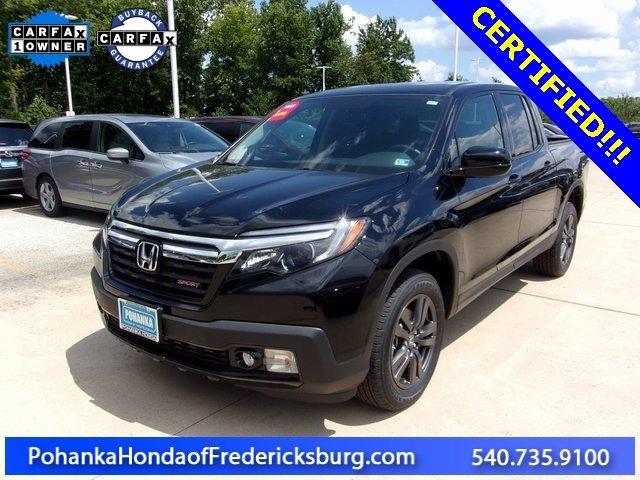 certified 2019 honda ridgeline sport fredericksburg, va 22406 for sale in fredericksburg, virginia
