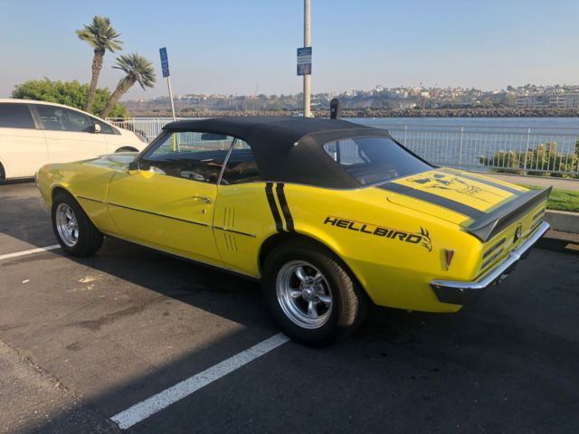 1968 pontiac firebird convertible aptly named "the hellbird"