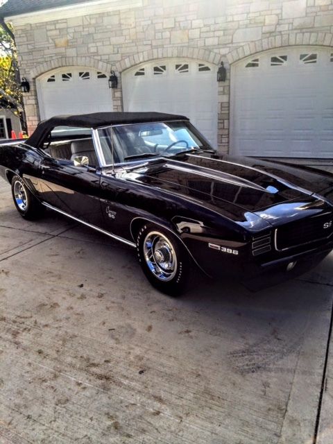 1969 chevy camaro big block 396 convertible auto factory a/c matching numbers