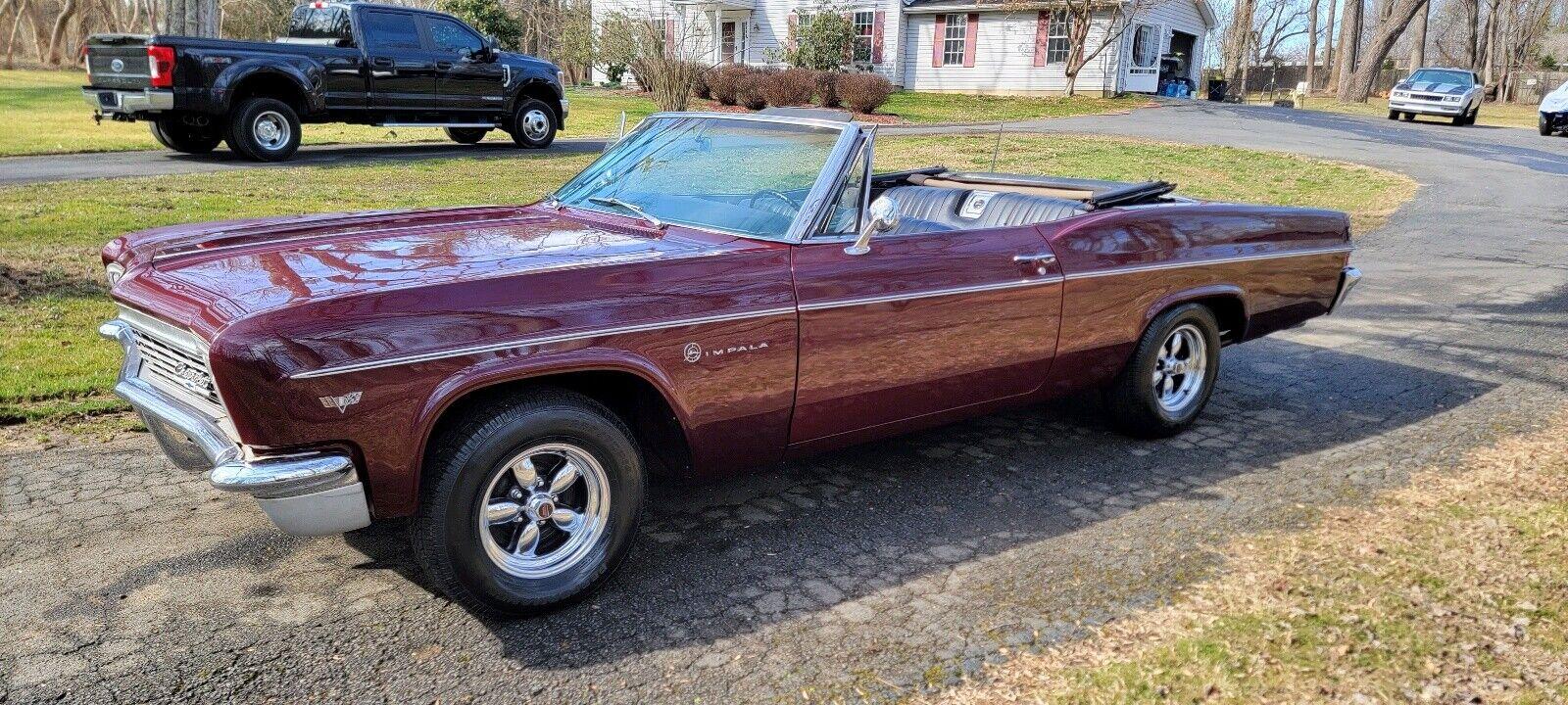 1966 chevrolet impala convertible 350 motor 350 trans clean paint
