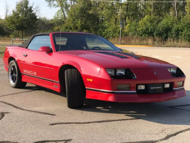 1988 chevrolet camaro iroc z28 convertible 5.0l v8
