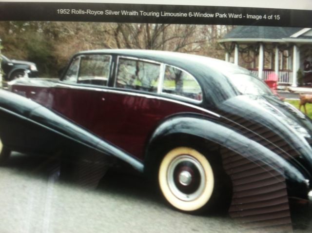 1952 rolls-royce silver wraith limo park ward