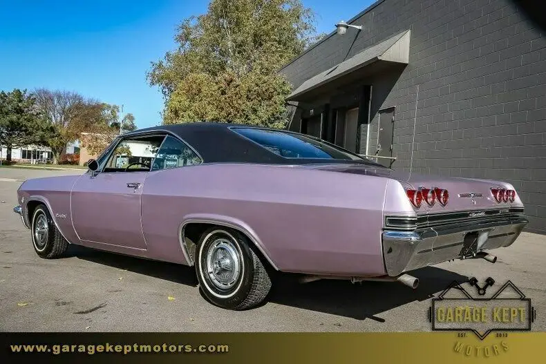 1965 chevrolet impala ss evening orchid coupe 400 v8 4578 miles