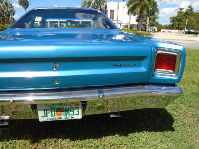 1969 plymouth road runner 440 big block "b5 blue fire metallic" killer looks wow