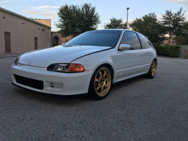 1992 honda civic cx hatchback white clean