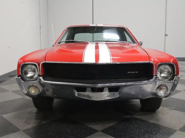 1968 amc amx 72548 miles red coupe 390 v8 4 speed manual