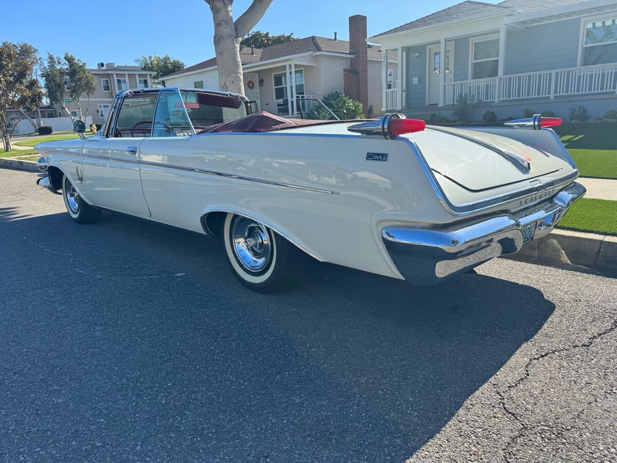 1962 chrysler imperial crown convertible white rwd automatic