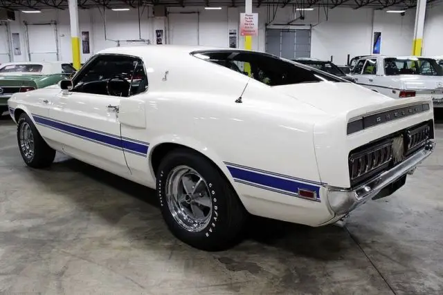 1969 ford mustang shelby gt500 64054 miles white coupe 428 cobra jet v8 automati