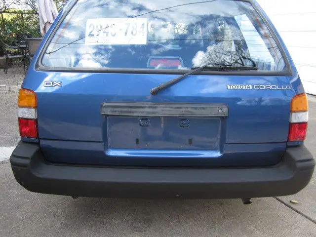 1991 toyota corolla dx wagon. 48,000 pampered rust free miles