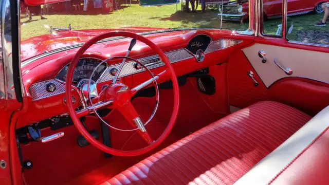 beautiful red convertible