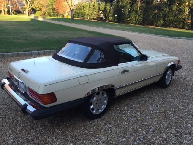 mercedes 1988 560 sl coupe convertible with manual hardtop
