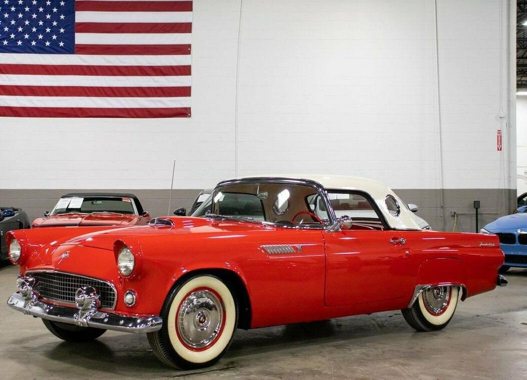 1955 ford thunderbird 47564 miles red 4.8l v8 automatic