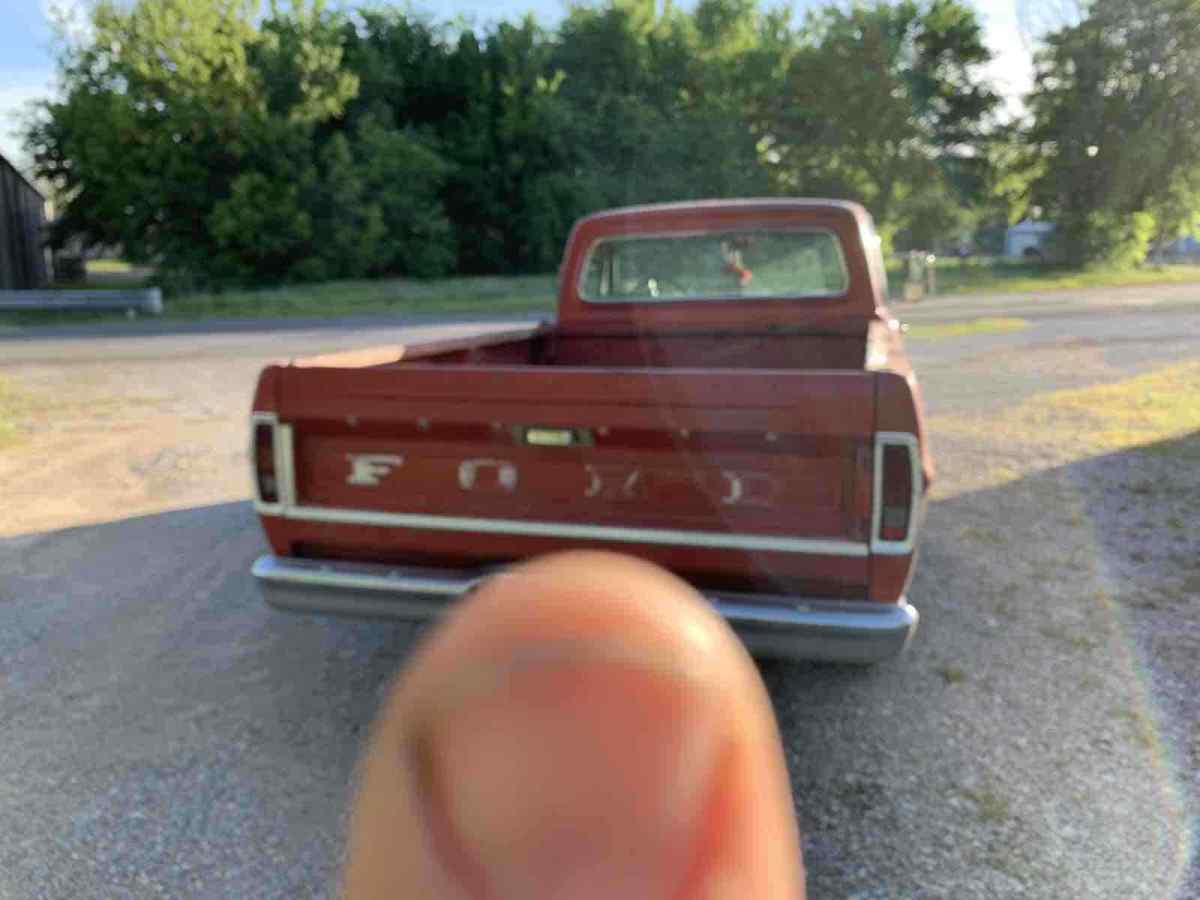 1967 ford f100 pickup red ranger