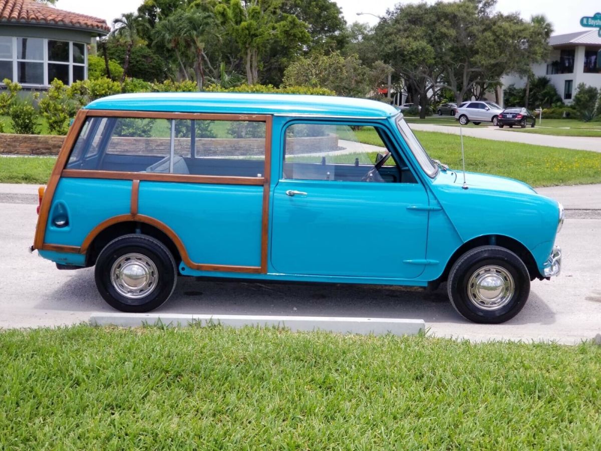 1965 mini mk 1 clubman woodie wagon blue fwd manual clubman woodie original