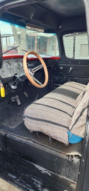1956 gmc 100 pickup black rwd automatic