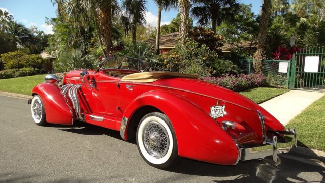 1983 auburn boat tail speedster replica rare 4 seater with super charged engine