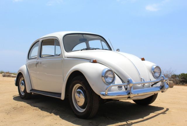 1967 vw bug white!
