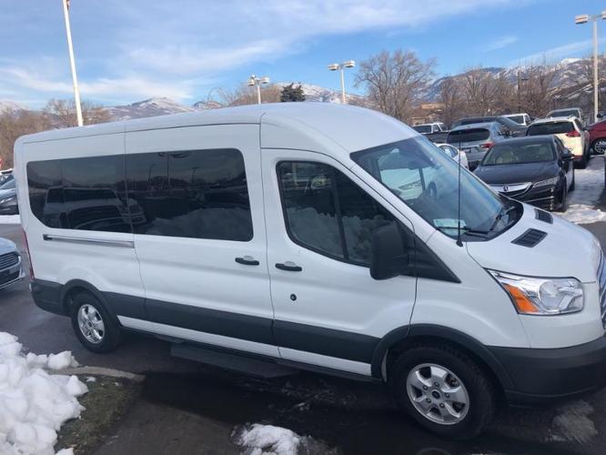 2018 ford transit passenger 350 xlt 350 xlt 3dr lwb medium roof passenger van w/sliding passenger side door for sale in bountiful, utah