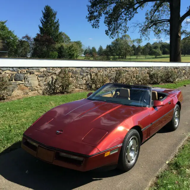 1987 chevrolet corvette c4 convertible 4+3 manual 38k miles clean carfax