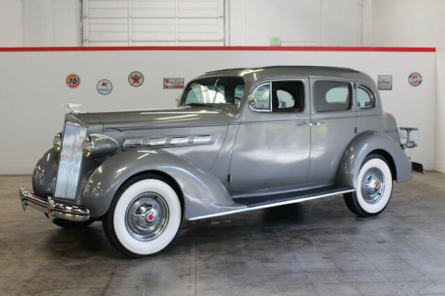 1937 packard 120 63980 miles silver sedan