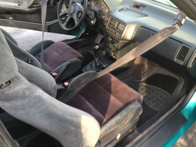 1992 acura integra gs-r gsr hatchbk 3-door 1.7l aztec green clear title + more