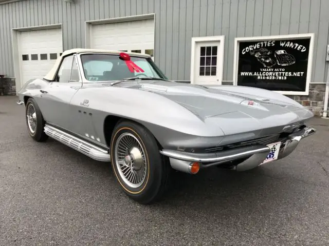1966 corvette *ncrsregional2ndflight*j56*f41*425hp*factsidepipes*frameoffresto*