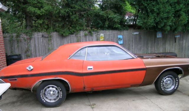 1970 dodge challenger r/t 440 6 pack v code hemi orange project car