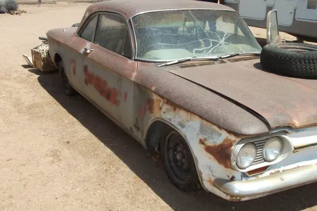 classic rusty 1964 chevrolet chevy corvair monza spyder project car