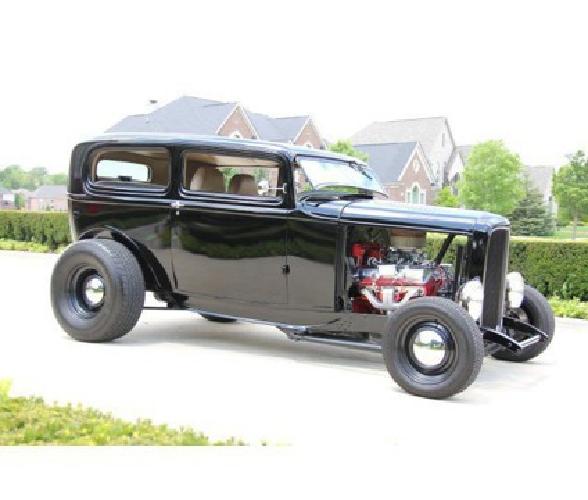1932 henry ford steel body sedan street rod black hot in los angeles, ca