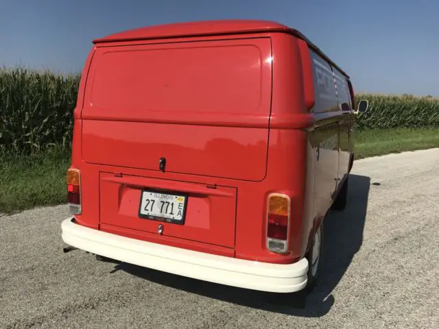 1975 vw bus t2 transporter panel van 31,000 original kilometers un-restored