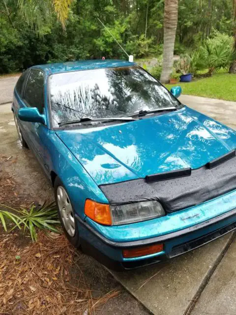 1991 honda crx dx **cold ac**lots of new parts**d2 susp**viper alarm*si interior