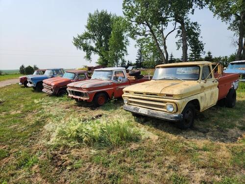 for sale parts or whole trucks i have some 60s pickups let me know what you want p