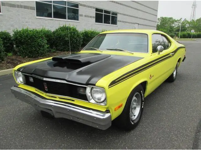 1975 plymouth duster v8 3 speed yellow 1 owner restored & upgraded amazing car