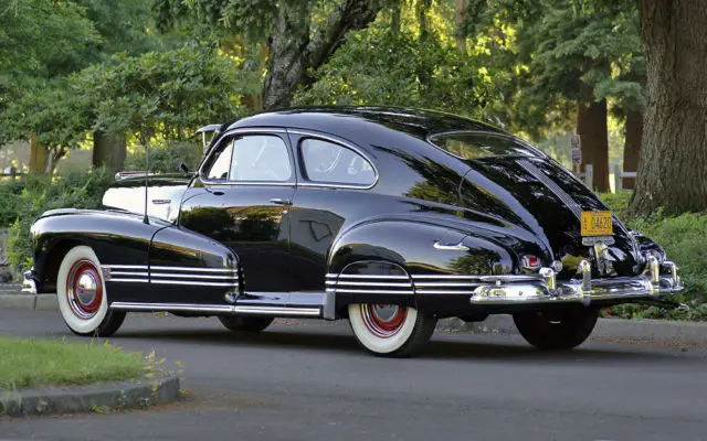 knockout 1946 pontiac fastback coupe - bone stock restoration, excellent driver!