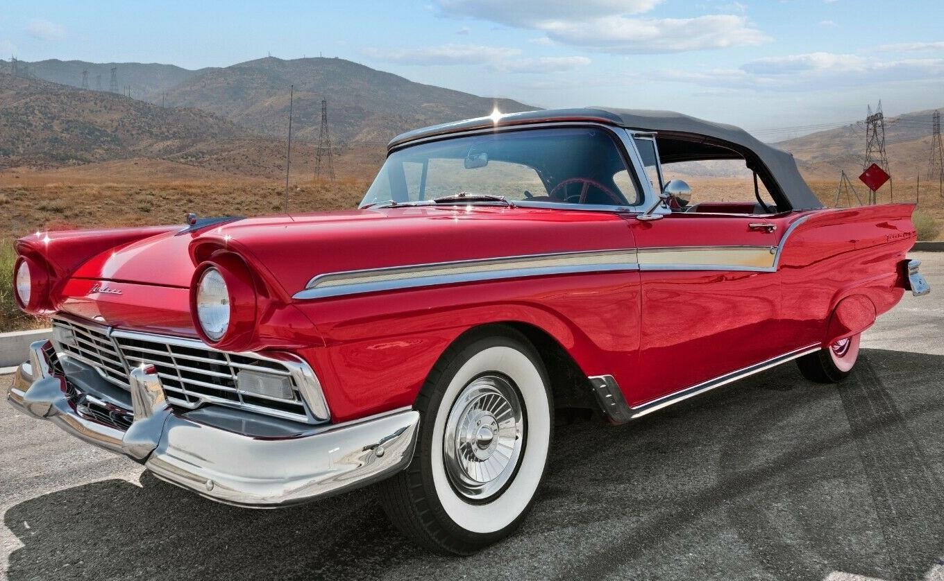 1957 ford fairlane convertible 500 sunliner fully restored body