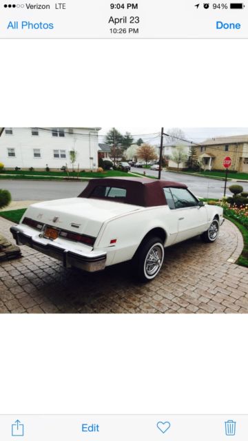 1985 oldsmobile toronado convertible 80% restored