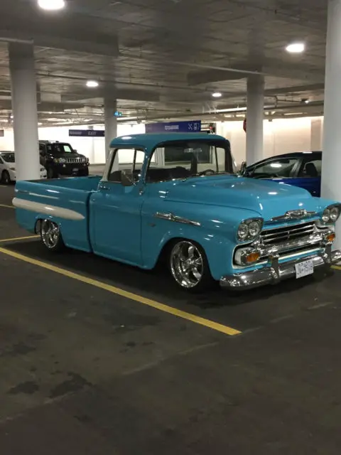 1958 chevrolet apache fleetside swb restomod