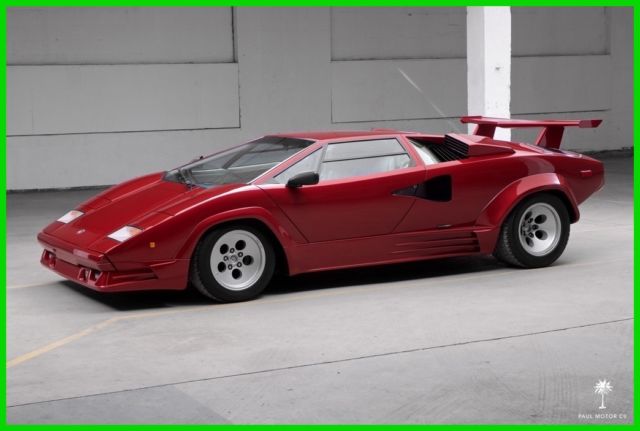 1987 lamborghini countach 5000 qv engine restoration new clutch new tires