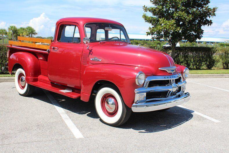 1954 chevrolet 3100 candy apple red pickup 5677 miles