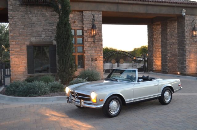 1969 mercedes 280sl 4 speed manual hood #'s fender welds xclnt running driving