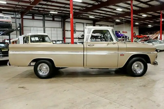 1966 chevrolet c-10 29708 miles gold pickup truck v8 automatic