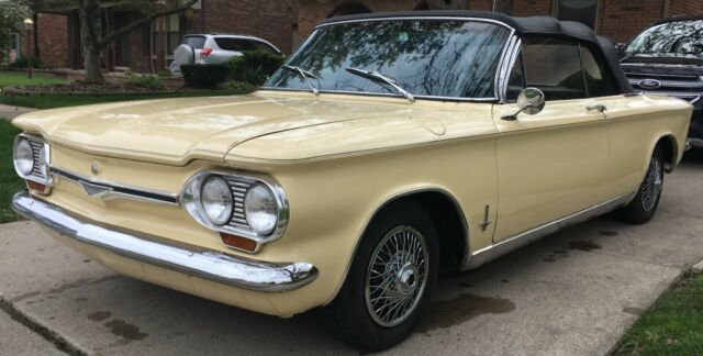 1964 chevrolet corvair convertible 69k miles chevy no rust yellow runs excellent