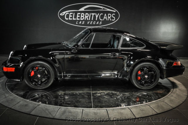1992 porsche 911 turbo 964 2 dr manual gasoline 3.3l flat 6 cyl black