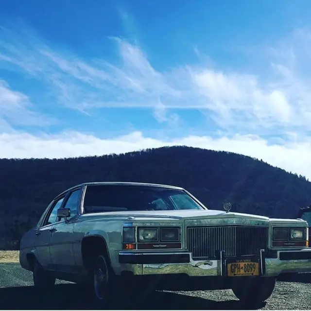 1989 cadillac brougham white on white