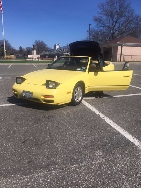 1992 nissan 240sx - limited edition - yellow convertible- looks and runs great!