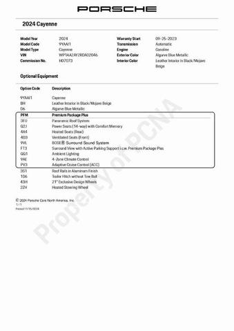 2024 porsche cayenne base
