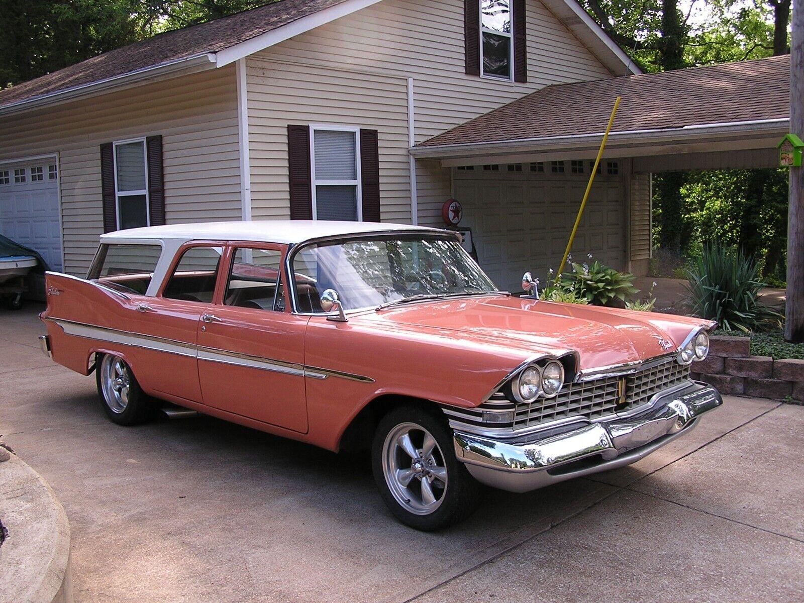 1959 plymouth suburban station wagon rebuilt 1978 360 v8 engine